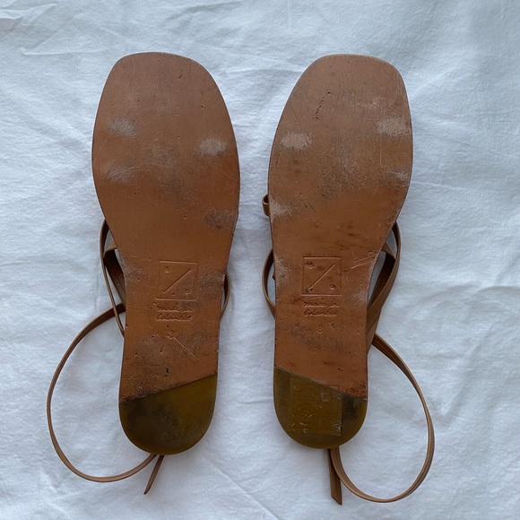 SOLD!! Either/Or ‘The Dress Sandal’ in caramel leather Size 8 EUC - Picture 5 of 6